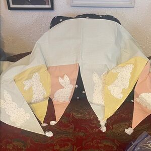 Pastel Bunny Mantel Garland Cover